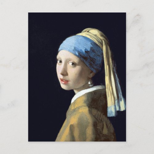 Johannes Vermeer Girl with a Pearl Earring Postcard