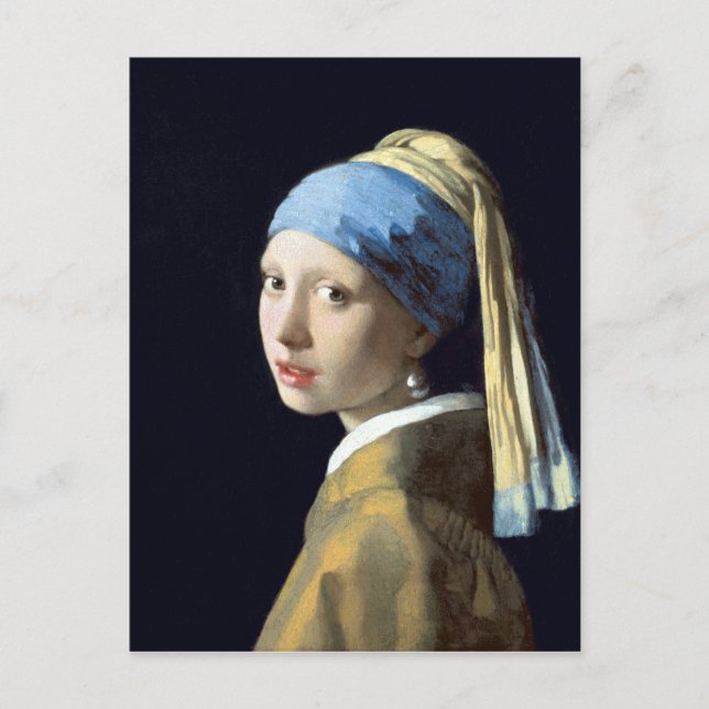 Johannes Vermeer Girl with a Pearl Earring Postcard (Front)