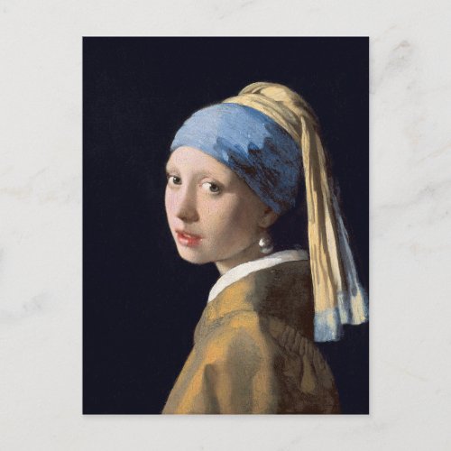 Johannes Vermeer _ Girl with a Pearl Earring Postcard