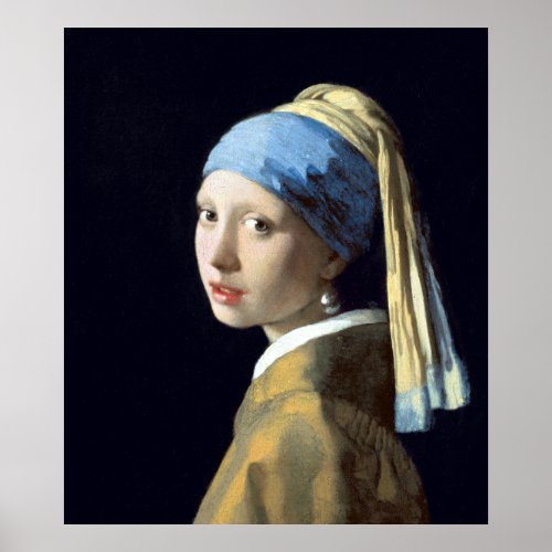 Johannes Vermeer Girl with a Pearl Earring Poster
