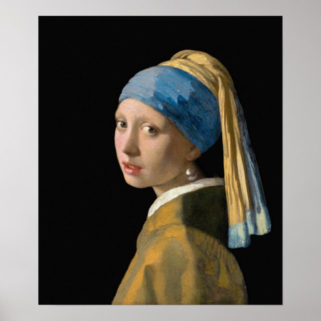 Johannes Vermeer - Girl with a Pearl Earring Poster (Front)