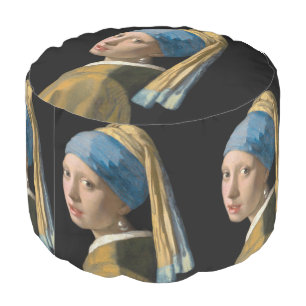 Johannes Vermeer - Girl with a Pearl Earring Pouf