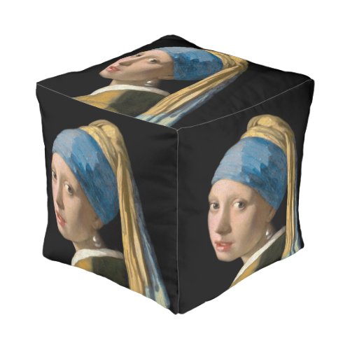 Johannes Vermeer _ Girl with a Pearl Earring Pouf