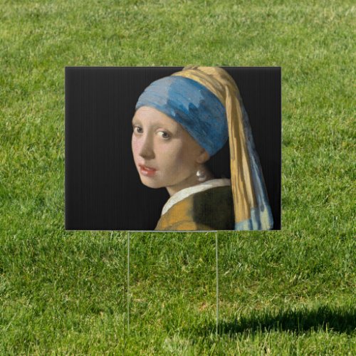 Johannes Vermeer _ Girl with a Pearl Earring Sign