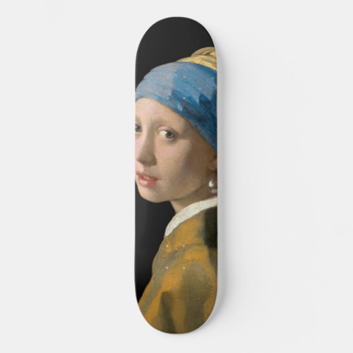 Johannes Vermeer _ Girl with a Pearl Earring Skateboard