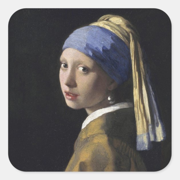 Johannes Vermeer Girl With A Pearl Earring Square Sticker Zazzle   Johannes Vermeer Girl With A Pearl Earring Square Sticker R27058171e0574d69ad2201f034fd041e 0ugmc 8byvr 630 