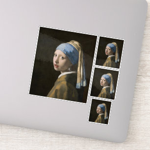 Johannes Vermeer, Girl with a Pearl Earring Sticker