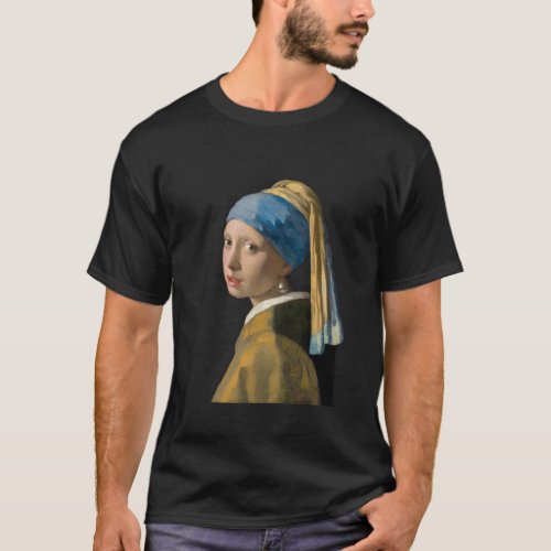 Johannes Vermeer _ Girl with a Pearl Earring T_Shirt