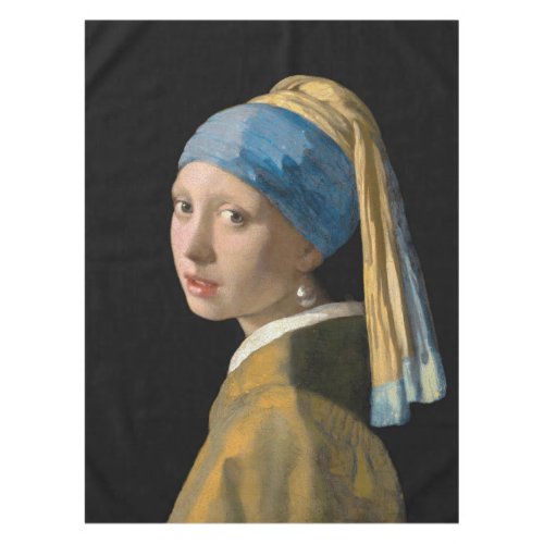 Johannes Vermeer _ Girl with a Pearl Earring Tablecloth