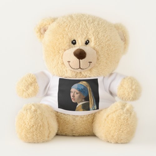 Johannes Vermeer _ Girl with a Pearl Earring Teddy Bear