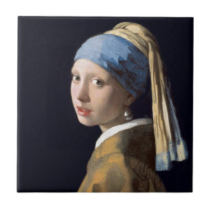 Johannes Vermeer - Girl with a Pearl Earring Tile