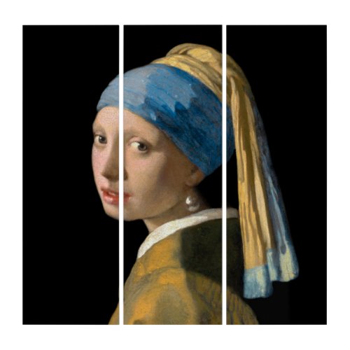 Johannes Vermeer _ Girl with a Pearl Earring Triptych