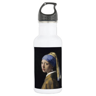Johannes Vermeer - Girl with a Pearl Earring Water Bottle