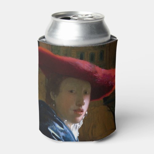 Johannes Vermeer _ Girl with a Red Hat Can Cooler