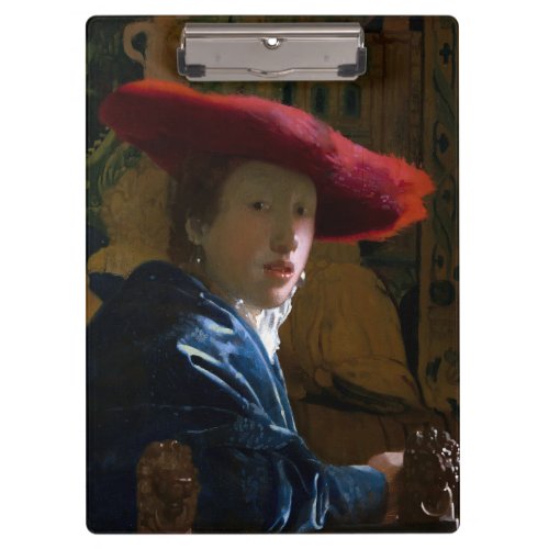 Johannes Vermeer _ Girl with a Red Hat Clipboard