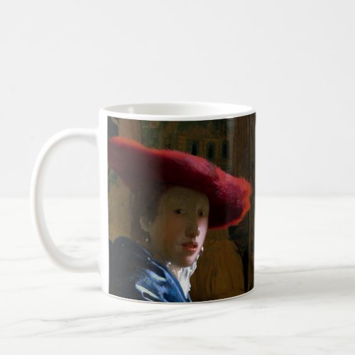 Johannes Vermeer _ Girl with a Red Hat Coffee Mug