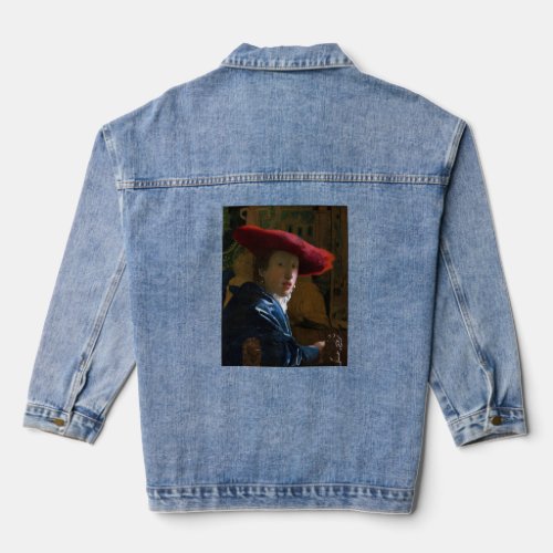 Johannes Vermeer _ Girl with a Red Hat Denim Jacket