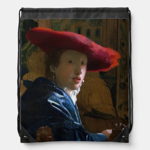 Johannes Vermeer _ Girl with a Red Hat Drawstring Bag
