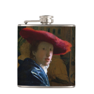 Johannes Vermeer - Girl with a Red Hat Flask