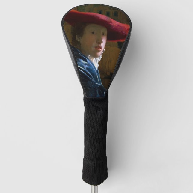 Johannes Vermeer - Girl with a Red Hat Golf Head Cover (Front)