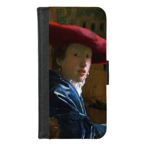 Johannes Vermeer _ Girl with a Red Hat iPhone 87 Wallet Case