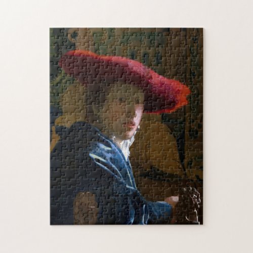 Johannes Vermeer _ Girl with a Red Hat Jigsaw Puzzle