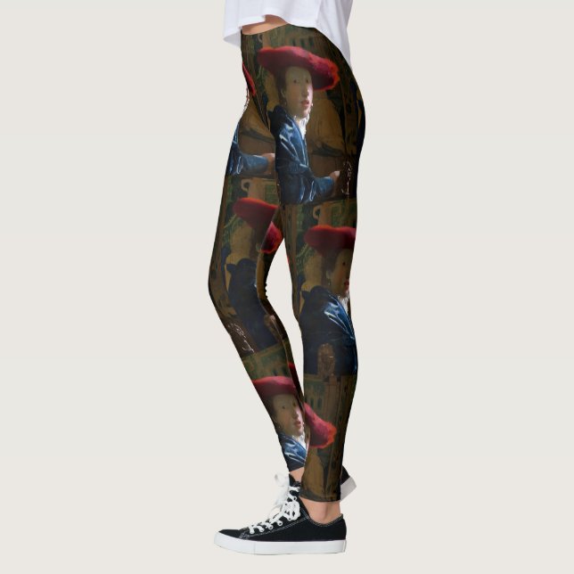 Johannes Vermeer - Girl with a Red Hat Leggings (Left)