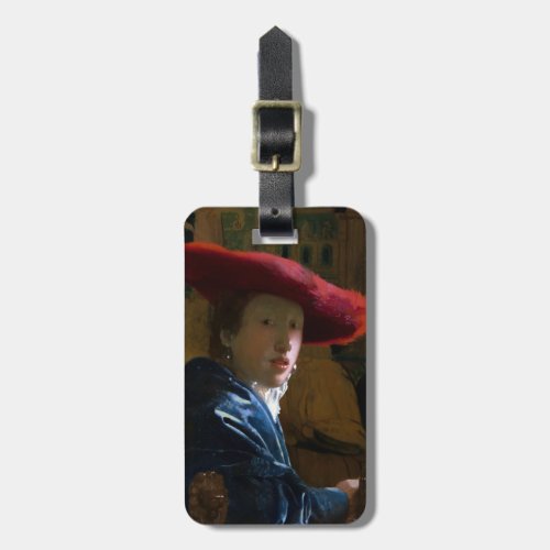 Johannes Vermeer _ Girl with a Red Hat Luggage Tag
