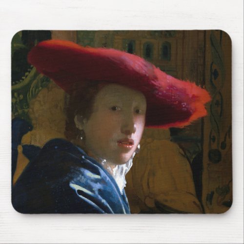 Johannes Vermeer _ Girl with a Red Hat Mouse Pad