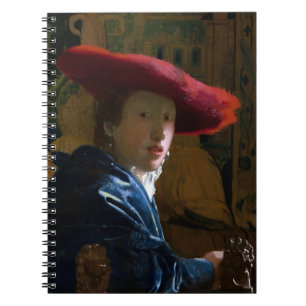 Johannes Vermeer - Girl with a Red Hat Notebook