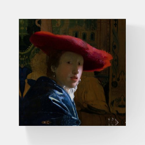 Johannes Vermeer _ Girl with a Red Hat Paperweight