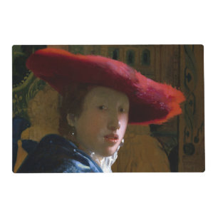 Johannes Vermeer - Girl with a Red Hat Placemat
