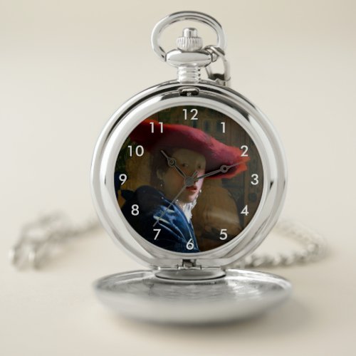 Johannes Vermeer _ Girl with a Red Hat Pocket Watch