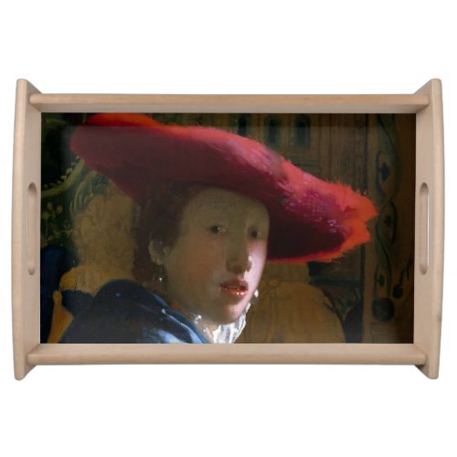 Johannes Vermeer _ Girl with a Red Hat Serving Tray