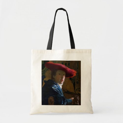 Johannes Vermeer _ Girl with a Red Hat Tote Bag