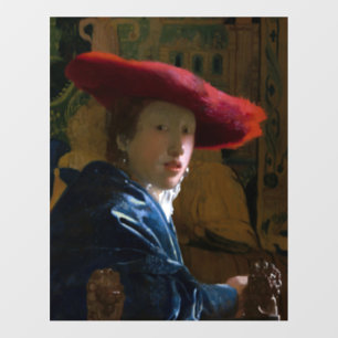 Johannes Vermeer - Girl with a Red Hat Wall Decal