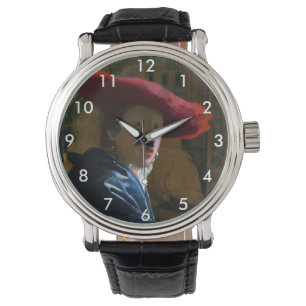 Johannes Vermeer - Girl with a Red Hat Watch