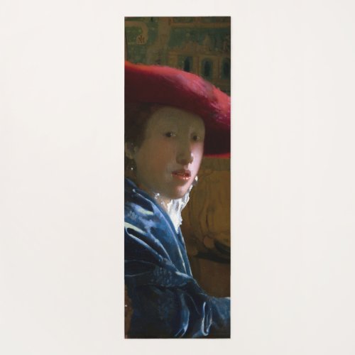 Johannes Vermeer _ Girl with a Red Hat Yoga Mat
