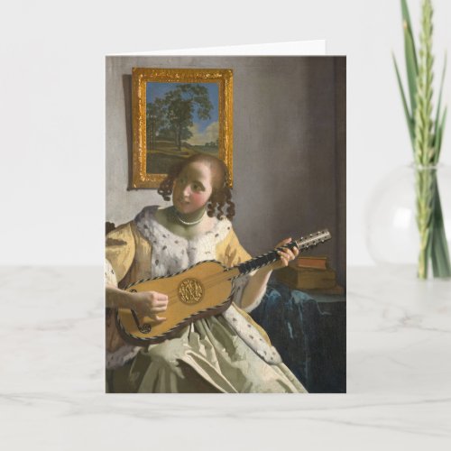 Johannes Vermeer _ Guitar Player Card