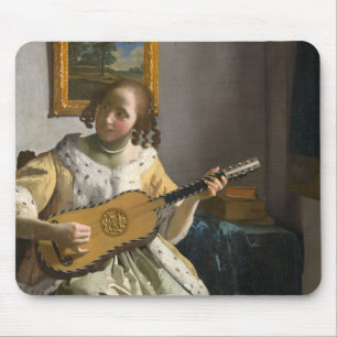 Johannes Vermeer - Guitar Player Mouse Pad