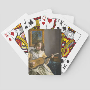 Johannes Vermeer - Guitar Player Poker Cards
