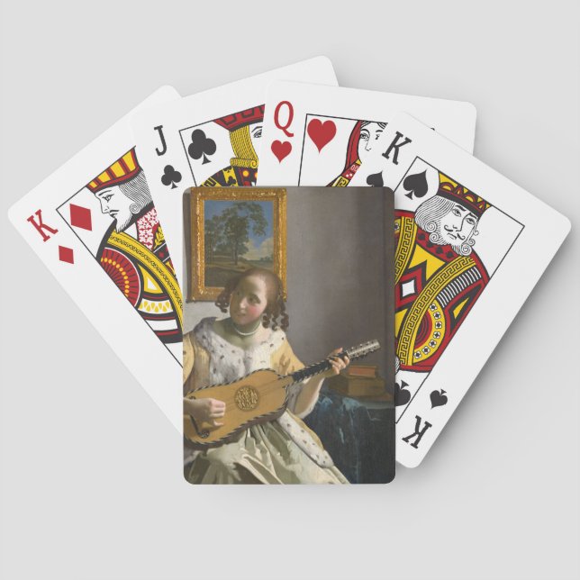 Johannes Vermeer - Guitar Player Poker Cards (Back)