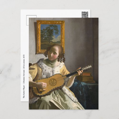 Johannes Vermeer _ Guitar Player Postcard