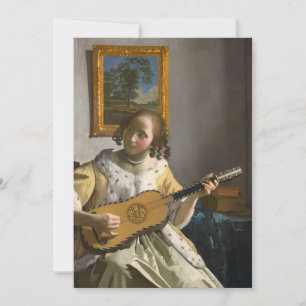 Johannes Vermeer - Guitar Player Thank You Card