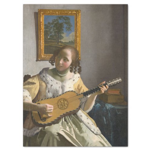 Johannes Vermeer _ Guitar Player Tissue Paper