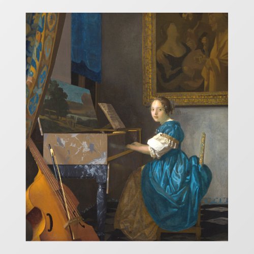 Johannes Vermeer _ Lady Seated at a Virginal Window Cling