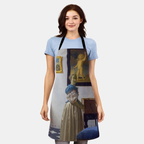 Johannes Vermeer _ Lady Standing at a Virginal Apron