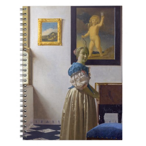 Johannes Vermeer _ Lady Standing at a Virginal Notebook