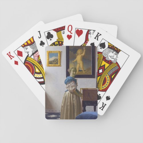 Johannes Vermeer _ Lady Standing at a Virginal Poker Cards