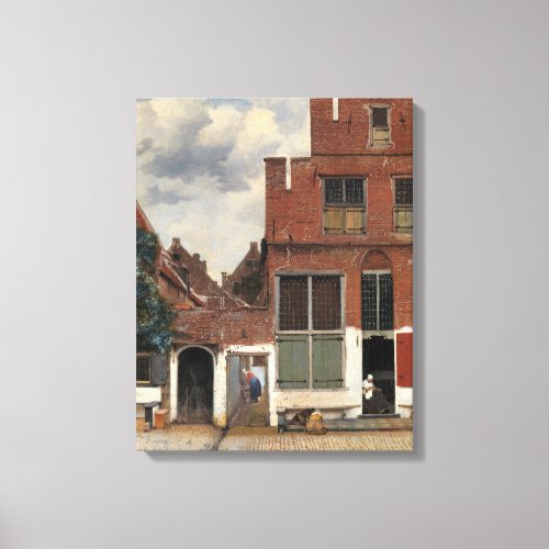 Johannes Vermeer _ Little Street Canvas Print